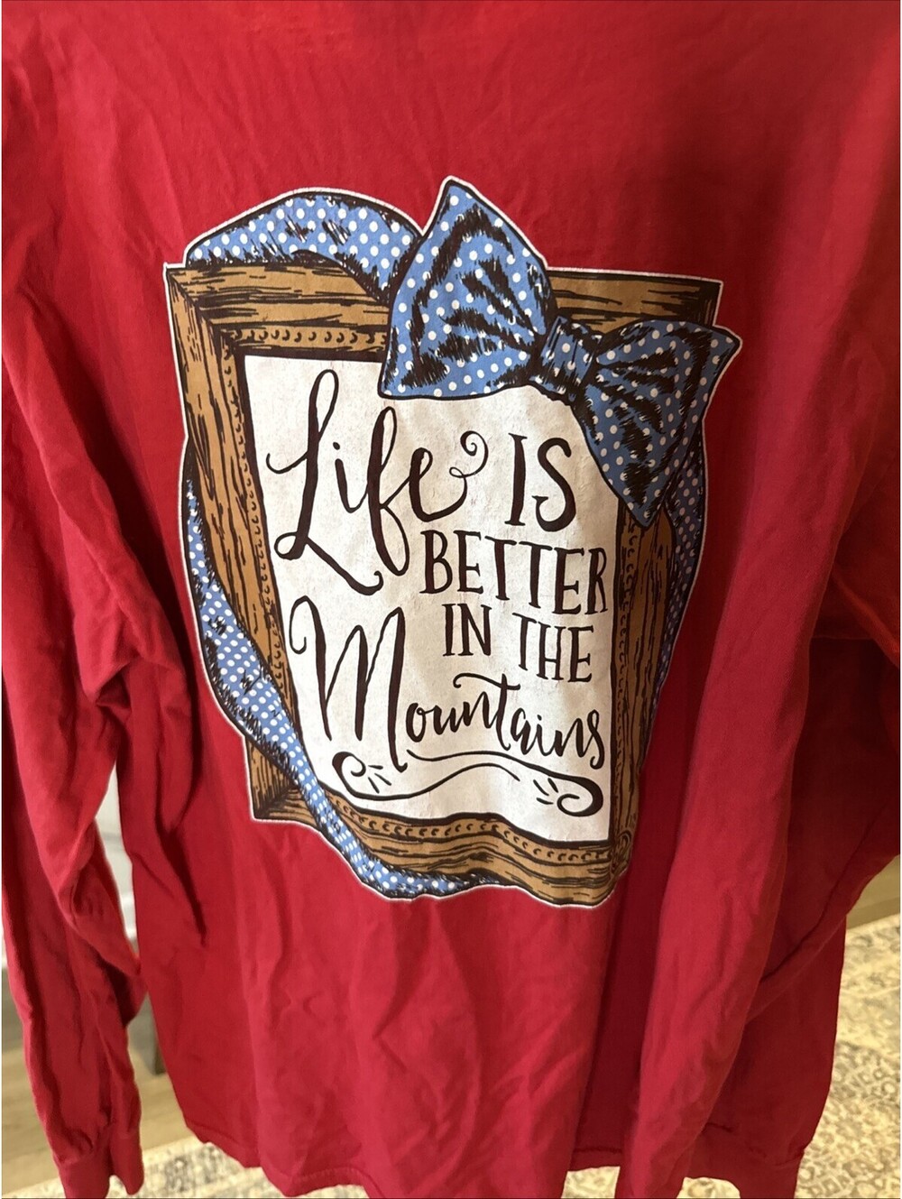 Girlie Girl Originals Size L Life Is Better Long Sleeve Tee
